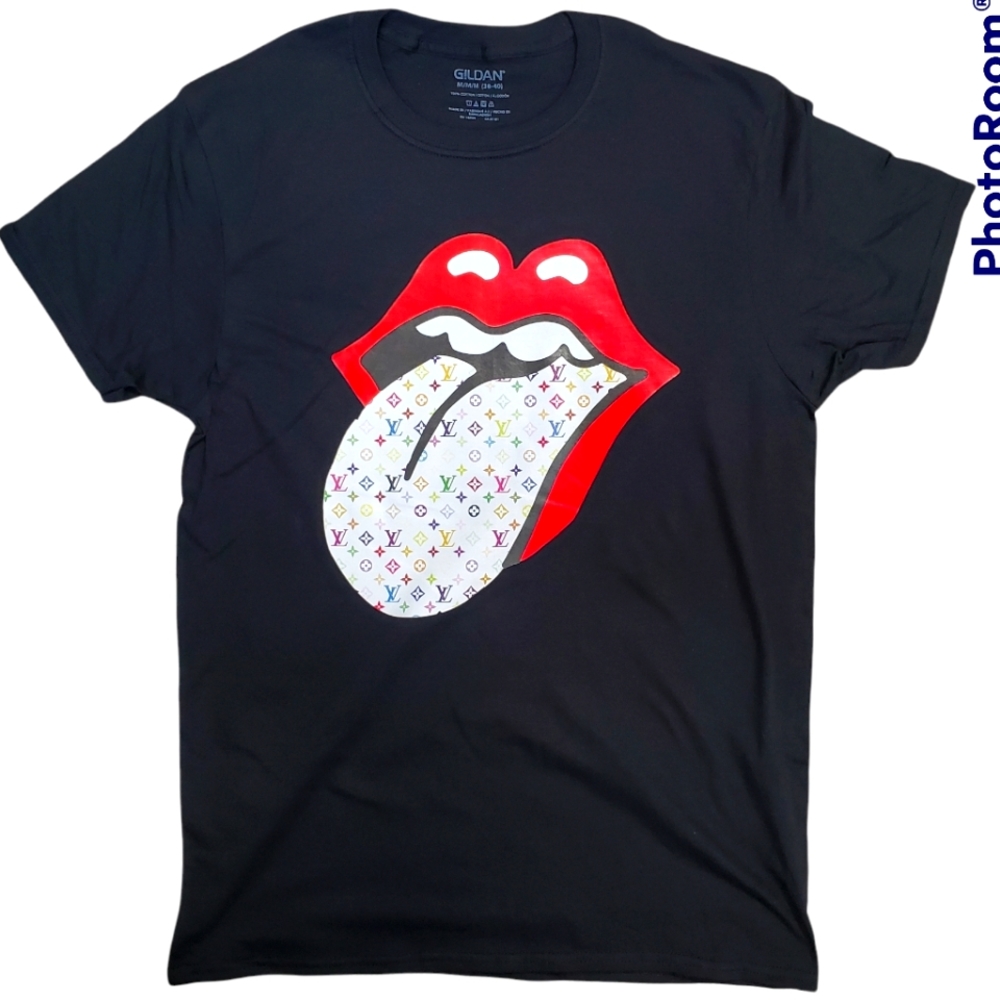 Custom inspired designer lips tee
